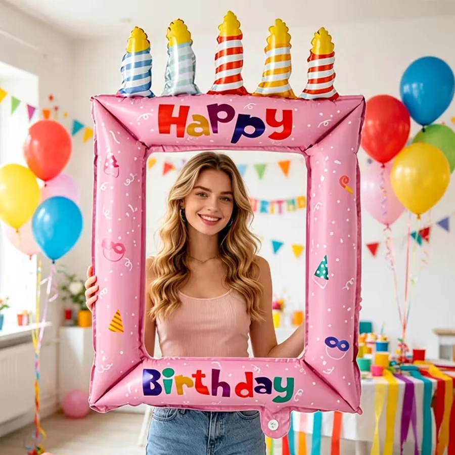 Science Of Happiness - 1/2pcs Blue Pink Birthday Photo Frame