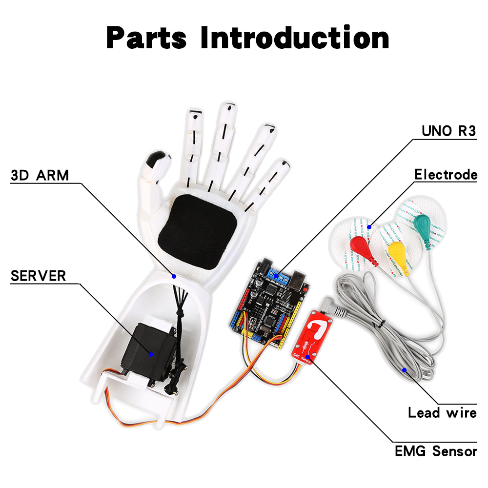 EMG Sensor Robotic Arm Electri - Science Robotics 评论和价格