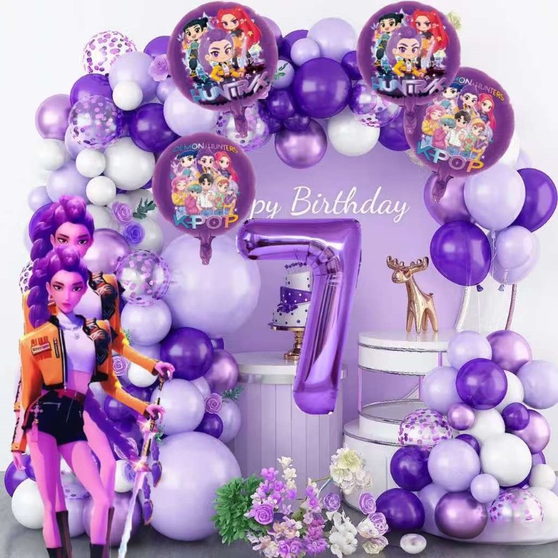 K-Pop Birthday Party Decoratio - Science Of Happiness 评论和价格