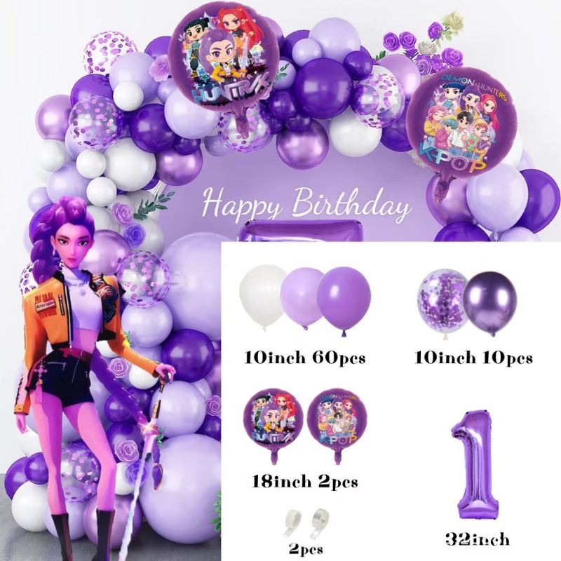 K-Pop Birthday Party Decoratio - Science Of Happiness 评论和价格
