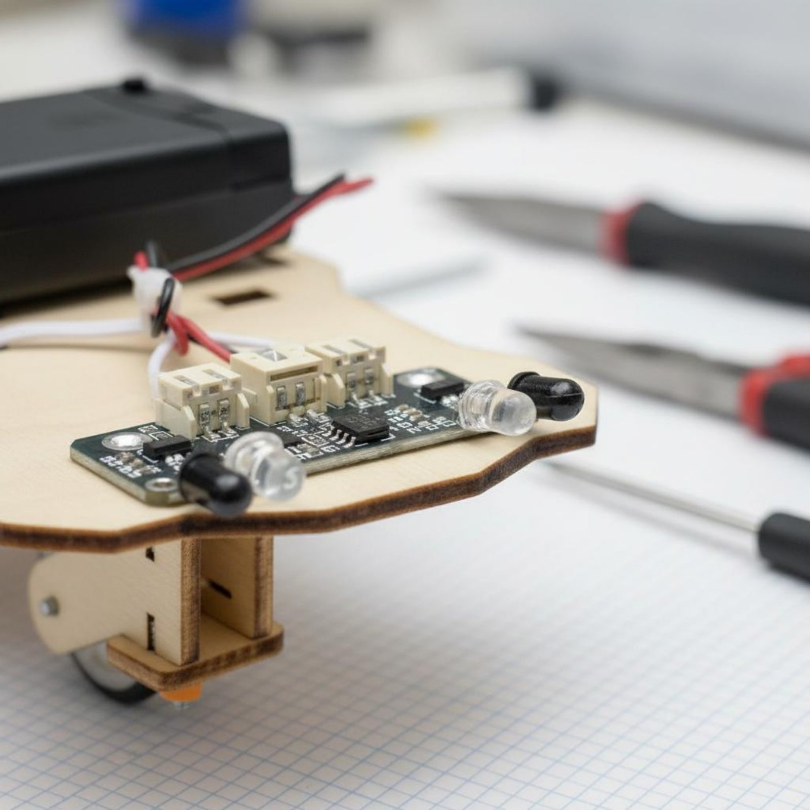 Wooden Intelligent Vehicle Kit - Science Robotics 评论和价格